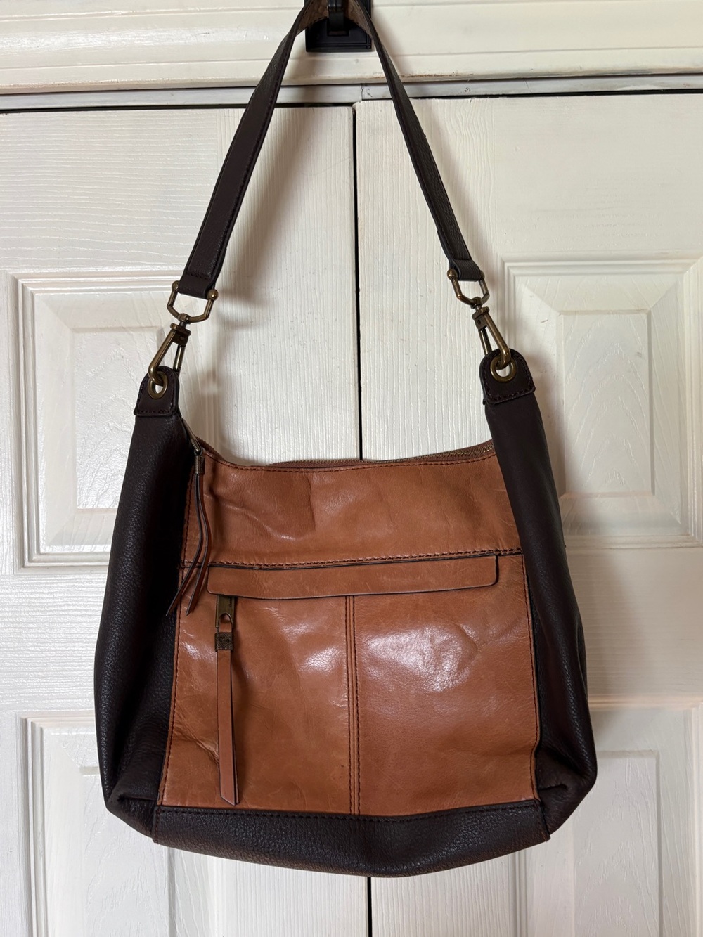 The Sak Alameda Hobo Brown Leather Shoulder Bag | Spacious & Slouchy Boho Purse